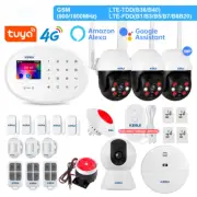 Alarm System Kit 4G WIFI Tuya Smart Home Alarm Work With Alexa Google Assistant