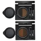 2-Colors Eyebrow Powder Long-Lasting Built in Mirror Makeup Shading Kit Eye Brow
