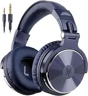 OneOdio Pro-10 Wired Over Ear Headphones Hi-Res Studio Monitor & Mixing DJ Stereo Headsets with 50mm Drivers and 3.5mm/6.35mm Jack for AMP Computer Recording Podcast Keyboard Guitar Piano - Dark Blue