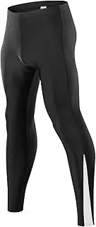 [qualidyne] Men's Cycling Pants 4D Padded Road Bike Bicycle Tights Outdoor Biking Long Leggings