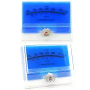 2x McIntosh Classic Blue Panel VU Meter DB Audio Power Amplifier w/ Backlight