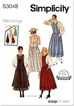 Simplicity Sewing Pattern SS3048R5 Misses' Jumpers in Two Lengths R5 (14-16-18-20-22)