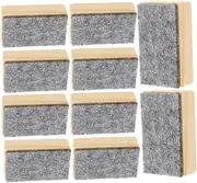 Tofficu 10pcs Small Blackboard Eraser Chalk Eraser Chalk Board Eraser Blackboard Erasers Chalk Board Rubber Blackboard Chalk Wiper Office School Supplies Wooden Chalkboard Eraser