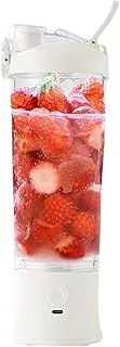Portable Personal Blender - 600ml Fruits Juicer - Rechargeable Electric Smoothies Juice Coffee Mixer for Gym Nutrition Food Prep Dorm Use