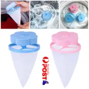 1/2pcs Washing Machine Filter Bag Floating Lint Hair Catcher Mesh Pouch Reusable