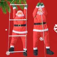 在飛比找蝦皮商城精選優惠-Weroyal 聖誕吊墜梯子繩爬聖誕老人掛娃娃新年聖誕樹家居