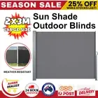Side Awning Sun Shade Outdoor Blinds Retractable Screen 2X3M Steel frame Grey