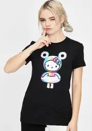 [Tokidoki] Holographic Kitty Graphic Tee