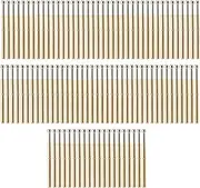 100 Pcs Probe Pins Big Round Head Type P125D Electronic Component Test Needle Probe Pogo Pin Spring Loaded Probes for PCB Testing Brass Material 2.02mm Diameter 33.35mm Length