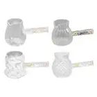 Tea Dispenser with Handle Multipurpose Transparent Glass Pitcher for Honey