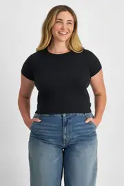 [Bonds] Bonds Women's Raglan Tee in Nu Black Size: 3XL 3XL Nu Black