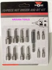NUT DRIVER & BITS 13pc KIT - NEW