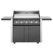 BeefEater 1600 Series Dark 5 Burner BBQ & Trolley with Side Burner