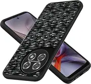 [Aroepurt] Case Compatible for OnePlus 11 Phone Case Cover TPU Soft Silicone 3D Reflective Change Frosted Surface Black