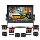 7'' Quad Monitor DVR BSD 4x AHD 1080P Rear View Reversing Camera For Truck Rvs