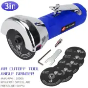 3" Air Cut Off Tool Pneumatic Angle Grinder Cutter Tools With 5pcs Cutting Disc
