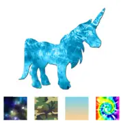 Unicorn Horned Horse - Vinyl Decal Sticker - Multiple Patterns & Sizes - ebn708