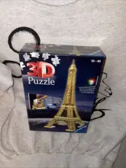 Ravensburger 3D Night Edition Eiffel Tower 216 Piece Puzzle Includes LED