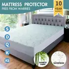 Bamboo Matress Waterproof Mattress Protector Bed Single King Queen Double Hot