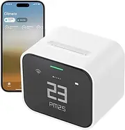 qingping Air Quality Monitor, Compatible with Apple HomeKit, Wi-Fi Connection, Can Detect Indoor CO2, PM2.5, PM10, Temperature, Humidity