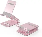 Minthouz Phone Stand, Foldable Mobile Phone Stand, Aluminum Phone Holder Compatible with iPhone 16 15 14 13 Pro Max and more 4.7''-7.9'' Phones