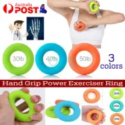 Hand Grip Power Exerciser Strength Trainer Gym Ring Finger Training 30/40/50LB