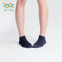 在飛比找momo購物網優惠-【WIWI】【現貨】MIT發熱抑菌按摩船型襪 女生-湛海藍 