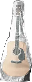 Gvblkq Guitar Dust Cover, Water-Resistant Instrument Bass Protector Cloth, Sunproof Protective Guitar Cover with Zipper for Most String Instruments, 17.13x5x42.76 inches