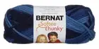 Spinrite 161129-29119 Softee Chunky Ombre Yarn-Denim