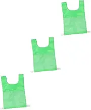 BESPORTBLE Game Vest Team Practice Jerseys Children Vest with Pocket Puffer Vests Numbers Teaching Vest Football Scrimmage Team Practice Vests Sports Vest Soccer Green Polyester