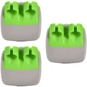 3 Pack Hand Vegetable Fruit Palm Peeler w/ Rubber Finger Grips for Potato Carrot