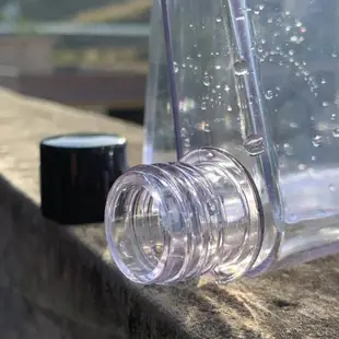 扁平水杯長方形水壺簡約磨砂方形水瓶運動塑料男女便攜透明隨手杯