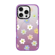 iPhone 16 Pro Impact Case MagSafe Compatible Happy Daisies