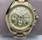 Michael Kors MK5605 Bradshaw Gold Tone Chronograph 43mm Dial Unisex Wrist Watch