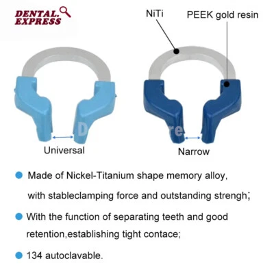 Dental NITI Clamp Titanium Matrix Bands Ring Sectional Contoured Matrices Clip