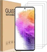 [HEYUS] [3 Pack] for Samsung Galaxy A73 5G Screen Protector, [Case Friendly] 9H Hardness Premium Tempered Glass Screen Protector Film for Samsung Galaxy A73 5G