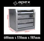 BRAND NEW ALUMINIUM PLATE TOOL BOX TOOLBOX DRAWERS-UTE TRUCK CAR STORAGE- 6564D