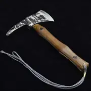 Small Wood Handled Boarding Axe Hatchet Tomahawk Survival Camping Forest Forged