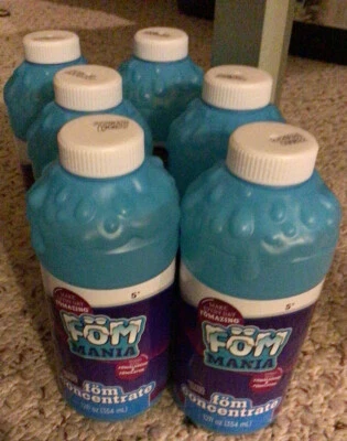 6 Fom Mania Refill Concentrate 12 OZ 354 mL Bottles Kids Toy Non Toxic #3005