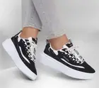 Skechers Woman's Cordova Classic-Solid Score shoe 185069 Black/White Brand New