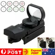 20mm Rail Red Dot Sight Reflex Green Holographic Scope Tactical Rifle Mount NEW