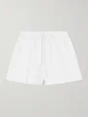 [Matteau] Matteau - Organic Cotton-poplin Shorts - White - 2 2 White
