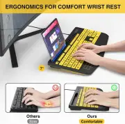 Large Print Computer Keyboard PC USB Wired Big Keys High Contrast Letters