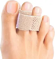 Welnove 6Pcs Hammer Toe Straightener, Hammer Toe Splints, Toe Cushioned Bandages for Correcting Hammer Toes, Broken Toes, Crooked Toes & Overlapping Toes