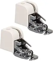 MUNEFE Side Cutter Sewing Machine Presser Foot, Side Cutter Presser Foot Feet, 2Pcs Household Sewing Machine Attachment for Low Shank Sewing Machines