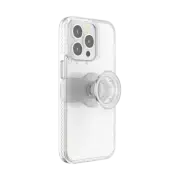 PopSockets PopCase iPhone 13 Pro Phone Case Stand Grip Mount Holder - Clear
