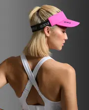 Performance Visor, 2XU, OSFA, Fuchsia/Black, Unisex