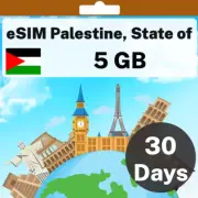 eSIM Palestine, State of - 5 GB - 30 Days - Travel eSIM | QR code activation