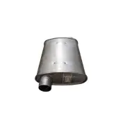 Redback Muffler - 2.5" 10" x 4" Oval Glass 14" Long Offset/Offset Chambered