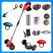 Cordless Grass Trimmer Electric Lawn Mower Whipper Cutter 2x Battery for Snipper